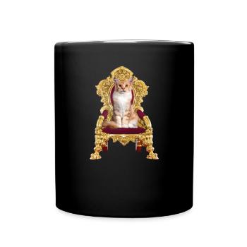 Cat Friend, Cat Accessories Gift - Full Colour Mug - black - Front