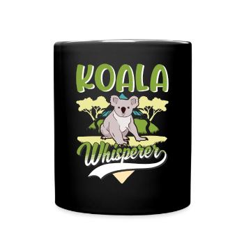 Koala Whisperer Koala Bear - Full Colour Mug - black - Front