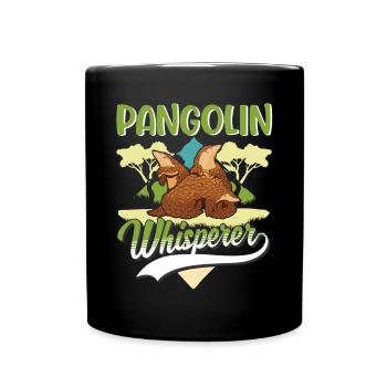 Pangolin Whisperer Pangolin - Full Colour Mug - black - Front