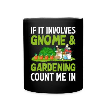 Drôle de jardin nain - Mug uni - noir - Devant