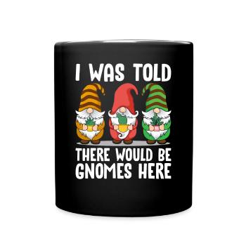 Drôle de nain de jardin gnome de jardin jardin nain - Mug uni - noir - Devant