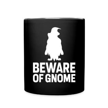 Lustiger Gartenzwerg Gartenarbeit Zwerggarten - Tasse einfarbig - Schwarz - Vorne