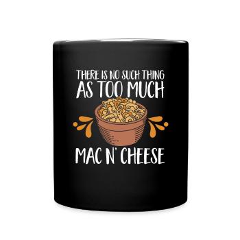 Macaroni Cheese Lover Mac And Cheese - Full Colour Mug - black - Front