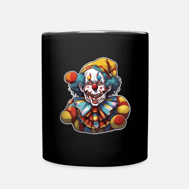 Clown - Tasse einfarbig - Schwarz