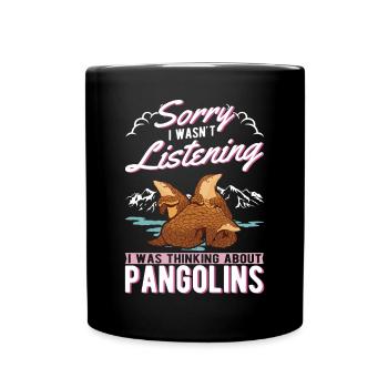 Pangolin Cadeau Pangolin - Mug uni - noir - Devant