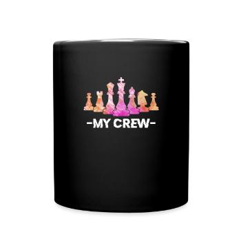 Chess Chess Board Checkmate Chess Player - Full Colour Mug - black - Front