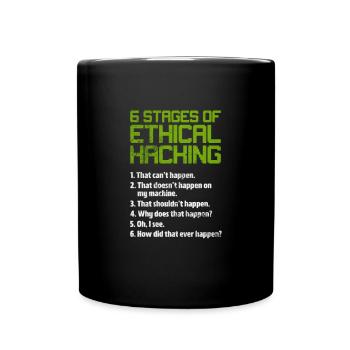 Hacker - Tasse einfarbig - Schwarz - Vorne