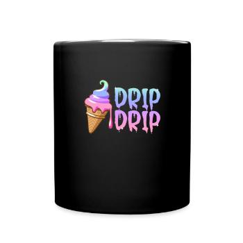 Crème glacée Crème glacée Crème glacée Cadeau d’été - Mug uni - noir - Devant