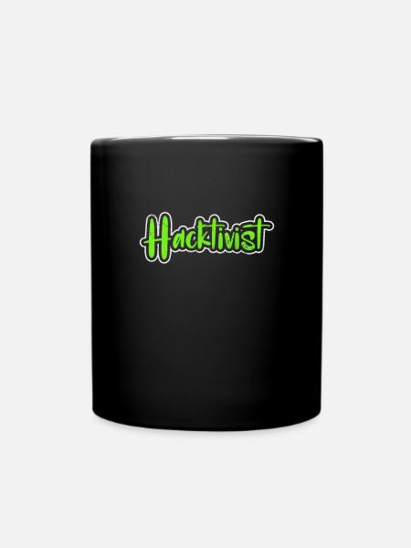 Hacker - Tasse einfarbig - Schwarz