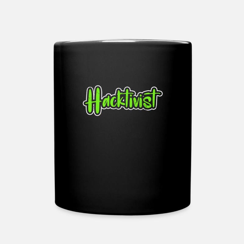 Hacker - Tasse einfarbig - Schwarz