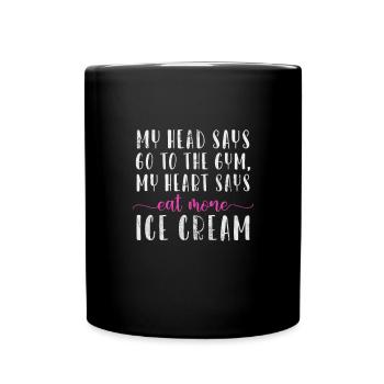 Glace - Mug uni - noir - Devant