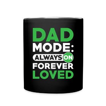 Papa-modus Am „father Love“-vatertag - Tasse einfarbig - Schwarz - Vorne