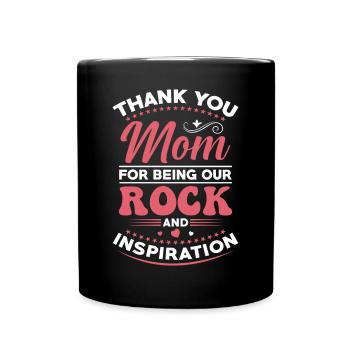 Mère, merci maman d’être notre inspiration - Mug uni - noir - Devant