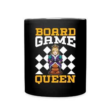 Chess Board Game Checkmate Strategy Chess Player - Full Colour Mug - black - Front