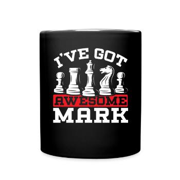 Chess Board Game Checkmate Strategy Chess Player - Full Colour Mug - black - Front