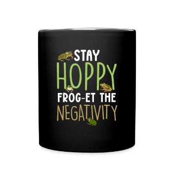 Herpétologiste Crapaud Amphibien Séjour Hoppy Frog The N - Mug uni - noir - Devant