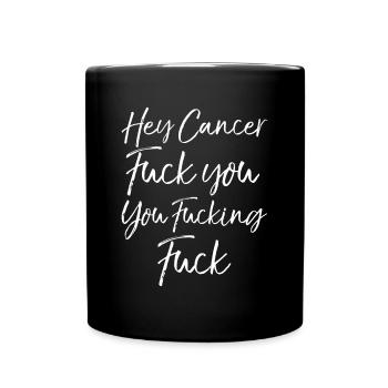Lustiges Funk Krebs Geschenk Hey Krebs - Tasse einfarbig - Schwarz - Vorne