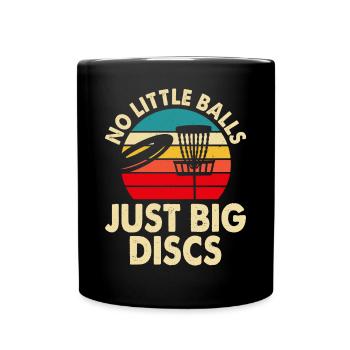 Discgolf Disc Golf - Tasse einfarbig - Schwarz - Vorne