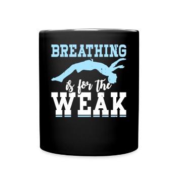 Flotteur de natation - Mug uni - noir - Devant