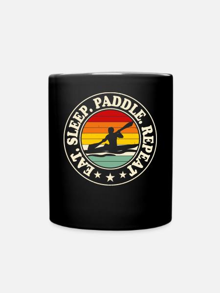 Kajak Kajakfahrer Kajaker - Tasse einfarbig - Schwarz