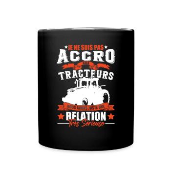 Agriculteurs | Enfant | Paysan | Tracteur - Mug uni - noir - Devant