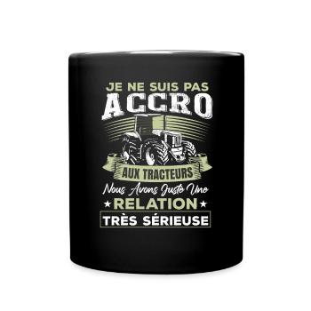 Fermier Conducteur De Tracteur Paysan - Mug uni - noir - Devant