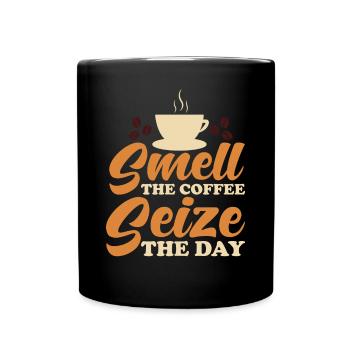Café Caféine Parfum de café du matin - Mug uni - noir - Devant