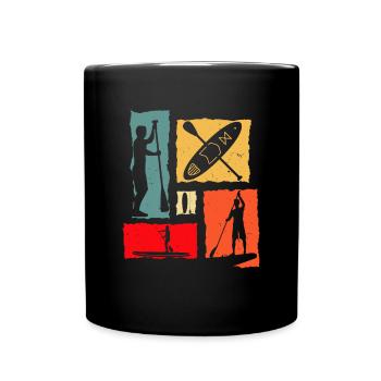 SUP Retro - Tasse einfarbig - Schwarz - Vorne