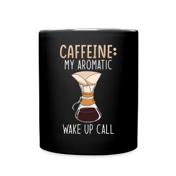 Coffee Caffeine Coffee aroma Filter coffee - Full Colour Mug - black - Front