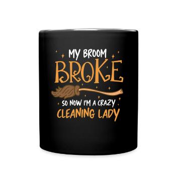 Aide domestique, femme de ménage, femme de ménage - Mug uni - noir - Devant