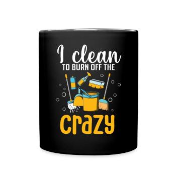 Aide domestique, femme de ménage, femme de ménage - Mug uni - noir - Devant