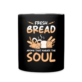 Bread Baker Baking - Full Colour Mug - black - Front