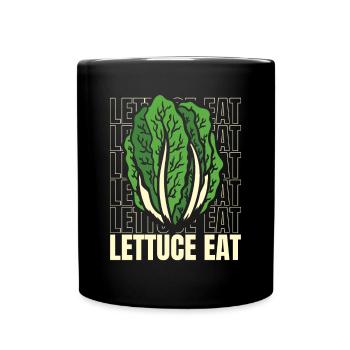 Laitue Mangez végétalien Végétalien Végétarien à base de plantes - Mug uni - noir - Devant