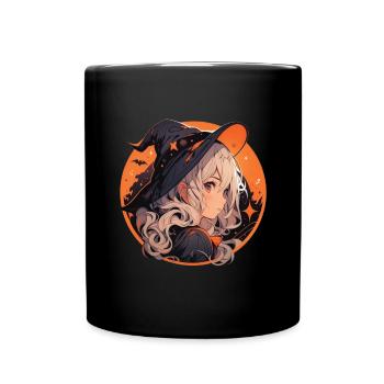 Hexe Hexen Hexe Halloween Hexen Outfit - Tasse einfarbig - Schwarz - Vorne