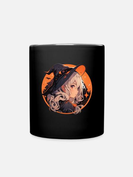 Witch Witch Witch Halloween Witch Outfit - Full Colour Mug - black
