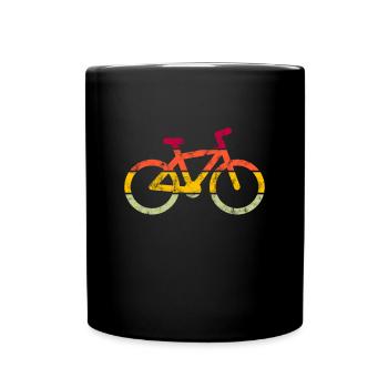 Vélo Rétro - Mug uni - noir - Devant