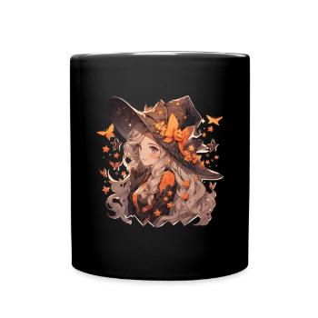 Hexe Hexen Hexe Halloween Hexen Outfit - Tasse einfarbig - Schwarz - Vorne
