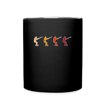 Kite Surfing Retro - Full Colour Mug - black - Front