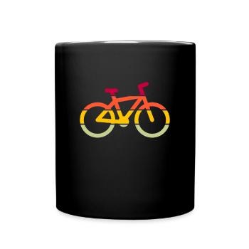 Vélo Rétro - Mug uni - noir - Devant