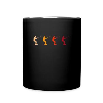 Kite Surf Retro - Full Colour Mug - black - Front