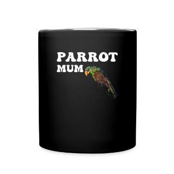 Perroquets Maman - Mug uni - noir - Devant