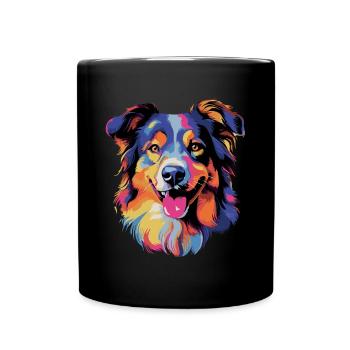 Berger Australien Coloré Aussie - Mug uni - noir - Devant