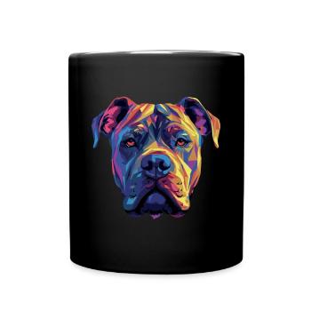 Cane Corso coloré Presa Canario - Mug uni - noir - Devant