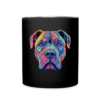 Cane Corso coloré Presa Canario - Mug uni - noir - Devant