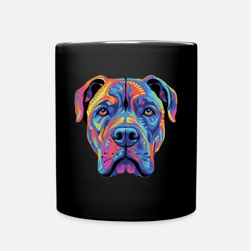 Cane Corso Colorful Presa Canario - Tasse einfarbig - Schwarz