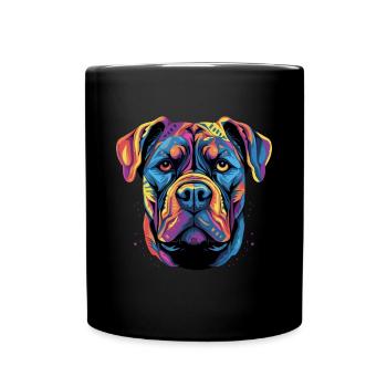 Cane Corso coloré Presa Canario - Mug uni - noir - Devant