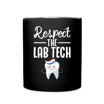 Funny Dental Lab Technician Dentist - Full Colour Mug - black - Front