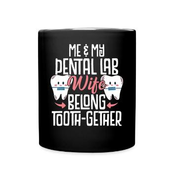 Drôle de mari du laboratoire dentaire - Mug uni - noir - Devant