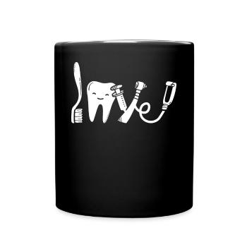 Dental Laboratory Technician Dentist - Full Colour Mug - black - Front