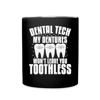 Funny dental technicians - Full Colour Mug - black - Front